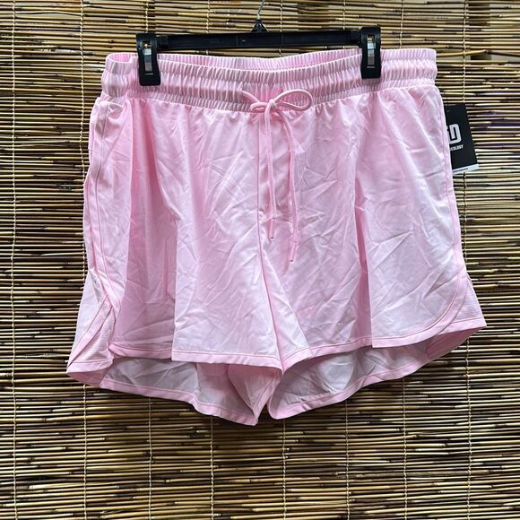 ID Ideology Womens Drawstring Running Shorts Heart Pink Size XL - Picture 3 of 3